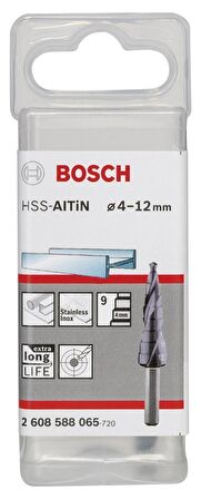 Bosch HSS-AlTiN 9 kademeli Matkap Ucu 4-12 mm 2608588065